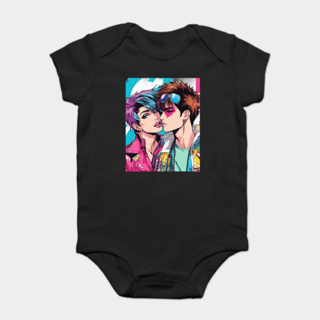 Romantic Couple Baby Bodysuit by animegirlnft